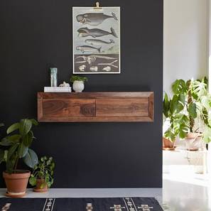 Wall Shelves In Thane Design Brown Solid Wood Wall Shelf