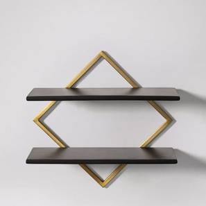 woodenmood Black Solid Wood Wall Shelf-picture-13