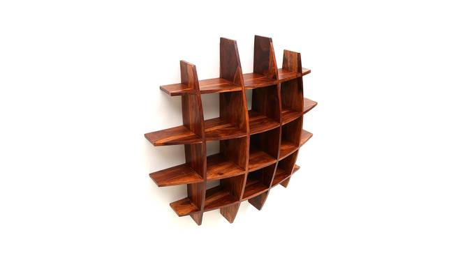 Isla Square Wall Rack (Brown) by Urban Ladder - Front View Design 1 - 757562