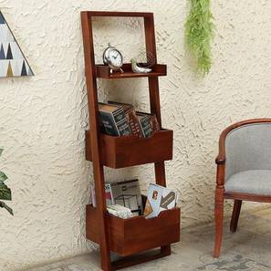 Wall Shelves In Gurgaon Design Brown Solid Wood Wall Shelf