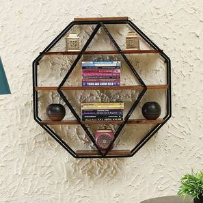 Wall Shelves In Bangalore Design Brown Solid Wood Wall Shelf