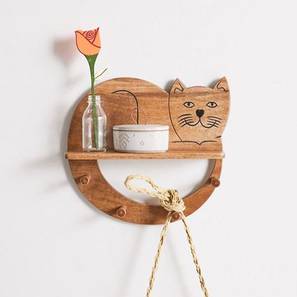 woodenmood Brown Solid Wood Wall Shelf-picture-13