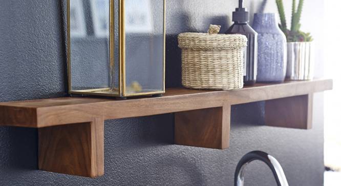 Frances Rectangular Wall Rack (Brown) by Urban Ladder - Front View Design 1 - 757675