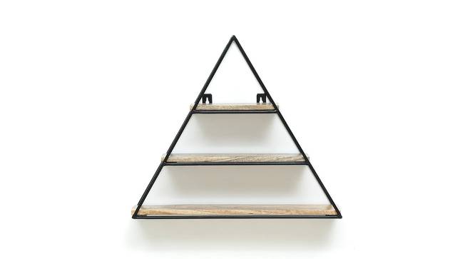 Iris Triangle Wall Rack (Brown) by Urban Ladder - Design 1 Side View - 757678