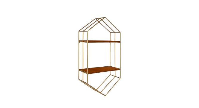 Minnie Rectangular Wall Rack (Gold) by Urban Ladder - Front View Design 1 - 757752