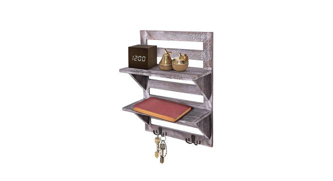 Scarlet Rectangular Wall Rack (Grey) by Urban Ladder - Front View Design 1 - 757755