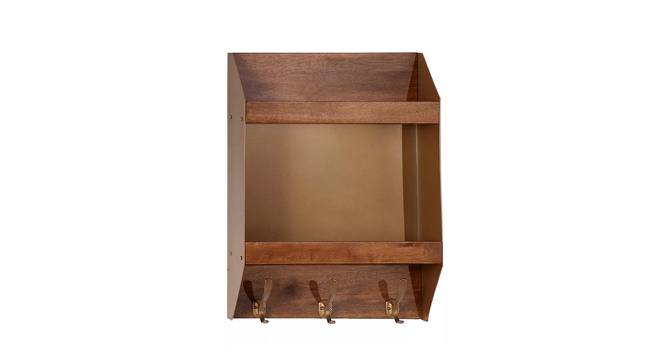 Kagan Rectangular Wall Rack (Brown) by Urban Ladder - Front View Design 1 - 757762
