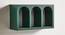 Pike Rectangular Wall Rack (Green) by Urban Ladder - Front View Design 1 - 757764