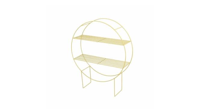 Gus Round Rack (Gold) by Urban Ladder - Front View Design 1 - 757772