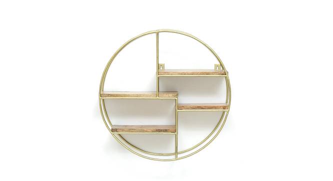 Romy Round Wall Rack (Gold) by Urban Ladder - Design 1 Side View - 757778
