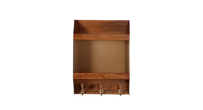 Kagan Rectangular Wall Rack (Brown) by Urban Ladder - Design 1 Side View - 757786