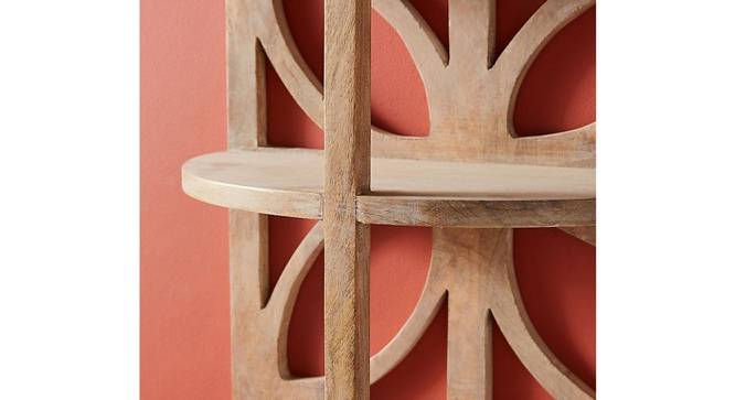 Fenton Rectangular Wall Rack (Brown) by Urban Ladder - Design 1 Side View - 757794