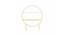 Gus Round Rack (Gold) by Urban Ladder - Design 1 Side View - 757795