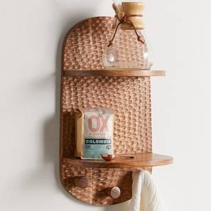 Brown Solid Wood Wall Shelf-image-40