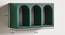 Pike Rectangular Wall Rack (Green) by Urban Ladder - Design 1 Dimension - 757852