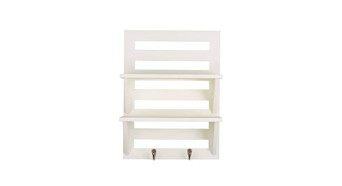 Sia Rectangular Wall Rack (White) by Urban Ladder - Design 1 Side View - 757873