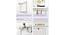 Wren Rectangular Wall Rack (White) by Urban Ladder - Design 1 Side View - 757875