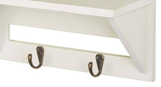 Sia Rectangular Wall Rack (White) by Urban Ladder - Ground View Design 1 - 757890