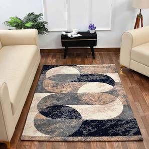 Presto Design Multicolor Geometric Machine Made Polyester 4 X 6 Feet Carpet