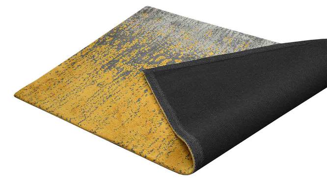 Yellow and Grey Abstract Polyester Carpet (3X5 Feet) (Multicolor, 3 x 5 Feet Carpet Size) by Urban Ladder - Design 1 Side View - 758720