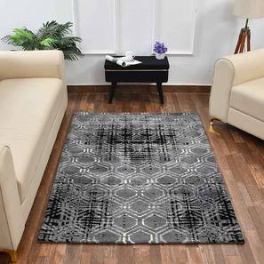 Carpet Design Multicolor Geometric Machine Made Polyester 3 X 5 Feet Carpet 3 X 5 Feet