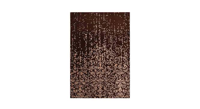 Brown and Beige Abstract   Polyester Carpet (6X9 Feet) (Multicolor, 6 x 9 Feet Carpet Size) by Urban Ladder - Front View Design 1 - 758986