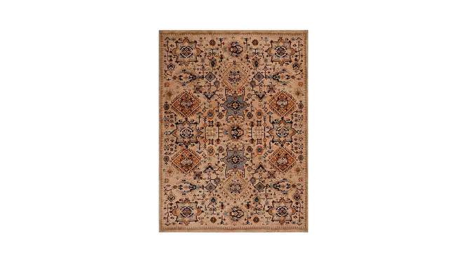 Beige and Beige Traditional Polyester Carpet (3X5 Feet) (Multicolor, 3 x 5 Feet Carpet Size) by Urban Ladder - Front View Design 1 - 759030