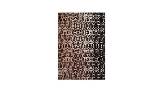 Black and Beige Abstract Polyester Carpet (22X55 inches) (Multicolor, 2 x 5 Feet Carpet Size) by Urban Ladder - Front View Design 1 - 759039