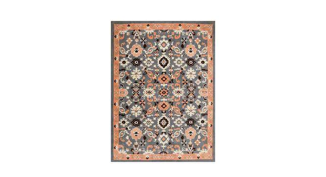 Peach and Grey Traditional Polyester Carpet (4X6 Feet) (Multicolor, 4 x 6 Feet Carpet Size) by Urban Ladder - Front View Design 1 - 759042