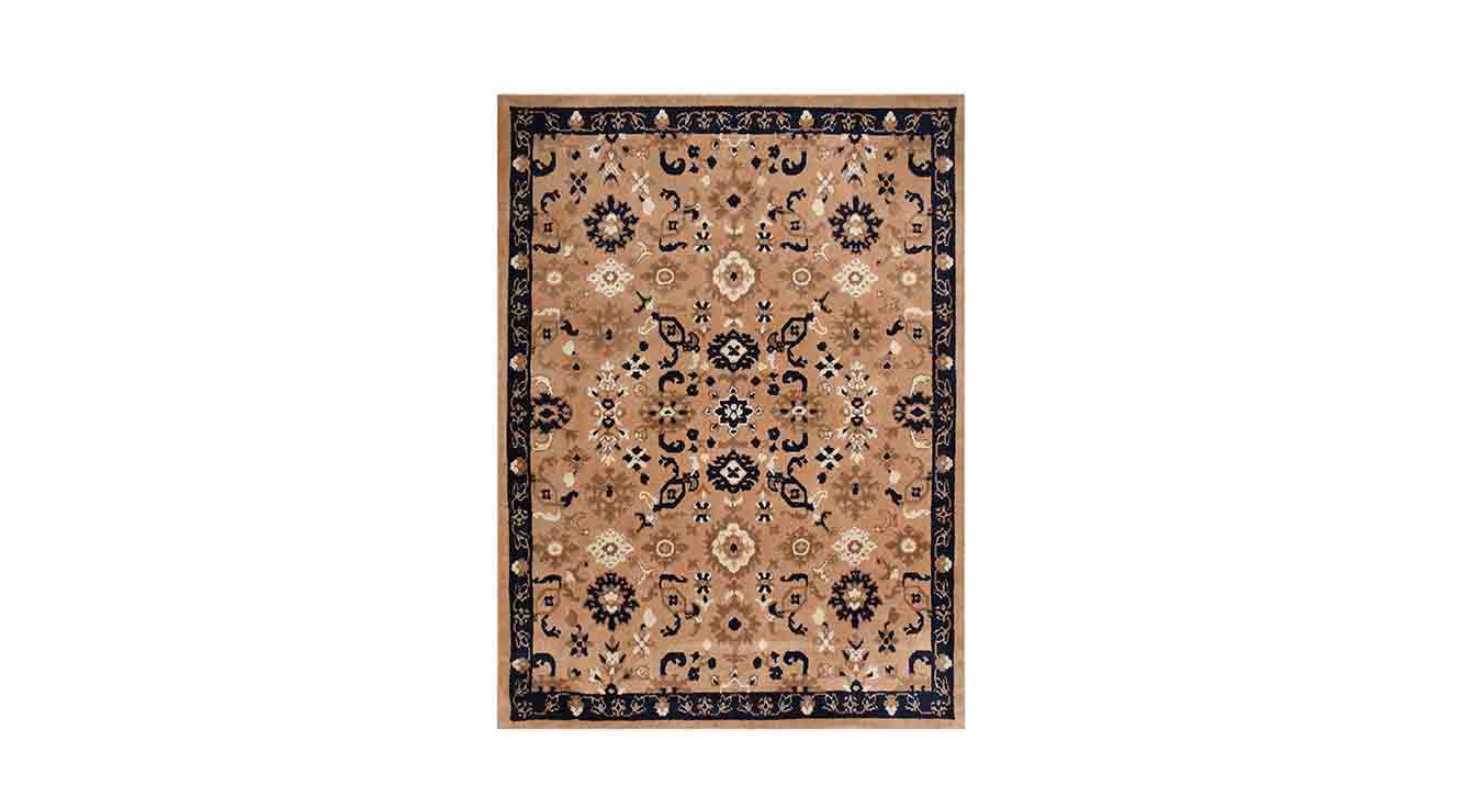 Multicolor Traditional Machine Made Polyester 5 X 7 Feet Carpet Urban