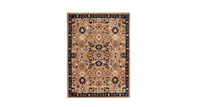 Blue and Beige Traditional Polyester Carpet (6X9   Feet) (Multicolor, 6 x 9 Feet Carpet Size) by Urban Ladder - Front View Design 1 - 759056