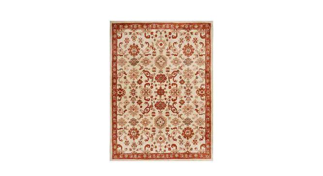 Orange and Beige Traditional Polyester Carpet (4X6 Feet) (Multicolor, 4 x 6 Feet Carpet Size) by Urban Ladder - Front View Design 1 - 759076