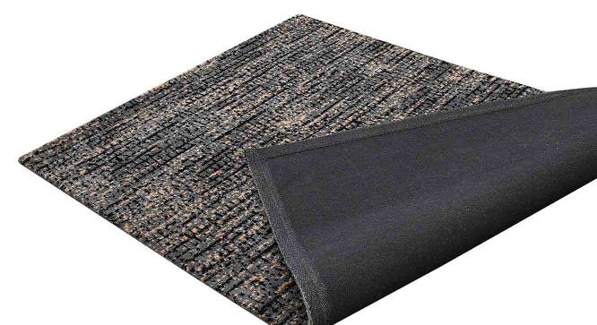 Black and Grey Abstract Polyester Carpet   (5X7 Feet) (Multicolor, 5 x 7 Feet Carpet Size) by Urban Ladder - Design 1 Side View - 759106