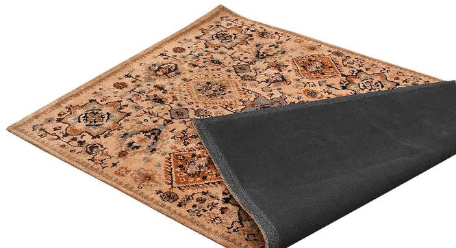 Beige and Beige Traditional Polyester Carpet (3X5 Feet) (Multicolor, 3 x 5 Feet Carpet Size) by Urban Ladder - Design 1 Side View - 759164