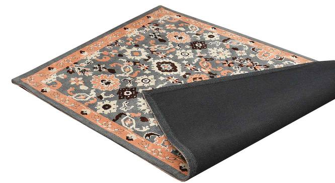 Peach and Grey Traditional Polyester Carpet (4X6 Feet) (Multicolor, 4 x 6 Feet Carpet Size) by Urban Ladder - Design 1 Side View - 759177