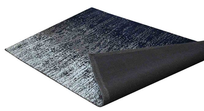 Blue and Grey Abstract Polyester Carpet (5X7 Feet) (Multicolor, 5 x 7 Feet Carpet Size) by Urban Ladder - Design 1 Side View - 759191