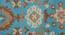 Blue and Beige Traditional Polyester Carpet (3X5 Feet) (Multicolor, 3 x 5 Feet Carpet Size) by Urban Ladder - Ground View Design 1 - 759401