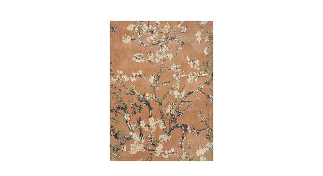 Gold and Grey Floral Polyester Carpet (22X55 inches) (Multicolor, 2 x 5 Feet Carpet Size) by Urban Ladder - Front View Design 1 - 759408