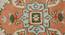 Peach and Green Traditional Polyester Carpet (4X6 Feet) (Multicolor, 4 x 6 Feet Carpet Size) by Urban Ladder - Ground View Design 1 - 759413
