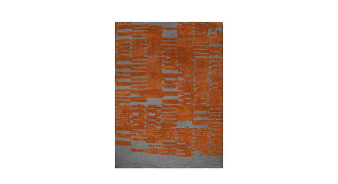Gold and Grey Abstract  Polyester Carpet (4X6 Feet) (Multicolor, 4 x 6 Feet Carpet Size) by Urban Ladder - Front View Design 1 - 759426