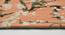Peach and Green Floral Polyester Carpet (22X55 inches) (Multicolor, 2 x 5 Feet Carpet Size) by Urban Ladder - Rear View Design 1 - 759477