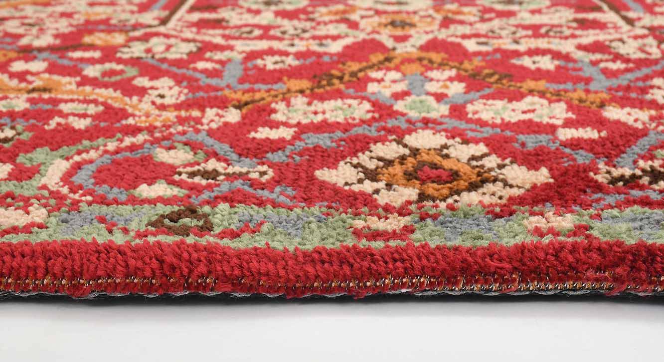 Multicolor Traditional Machine Made Polyester 6 X 9 Feet Carpet Urban