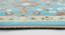 Blue and Beige Traditional Polyester Carpet (3X5 Feet) (Multicolor, 3 x 5 Feet Carpet Size) by Urban Ladder - Rear View Design 1 - 759612