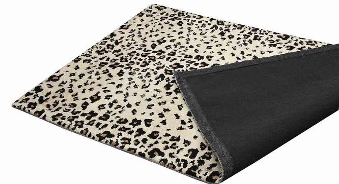 Black and Cream Abstract Polyester Carpet (22X55 inches) (Multicolor, 2 x 5 Feet Carpet Size) by Urban Ladder - Design 1 Side View - 759634