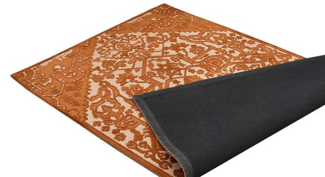 Gold and Beige Traditional Polyester Carpet (4X6 Feet) (Multicolor, 4 x 6 Feet Carpet Size) by Urban Ladder - Design 1 Side View - 759649