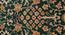 Green and Gold Traditional Polyester Carpet (4X6 Feet) (Multicolor, 4 x 6 Feet Carpet Size) by Urban Ladder - Ground View Design 1 - 759729