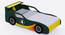 Fire Bird Toddlers' Car Bed with Cubbies (Green) by Urban Ladder - Front View Design 1 - 760500