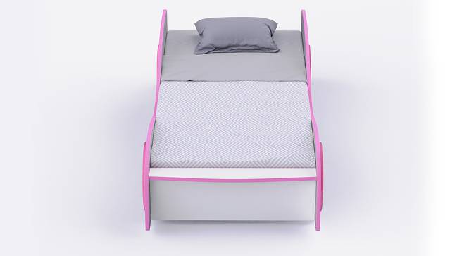 Jelly Bean Single Car Bed (White) by Urban Ladder - Design 1 Side View - 760515
