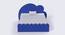 Cloud Tails Double Bed with Drawer Storage (Blue) by Urban Ladder - Design 1 Side View - 760526