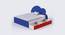 Cloud Tails Double Bed with Drawer Storage (Blue) by Urban Ladder - Ground View Design 1 - 760546
